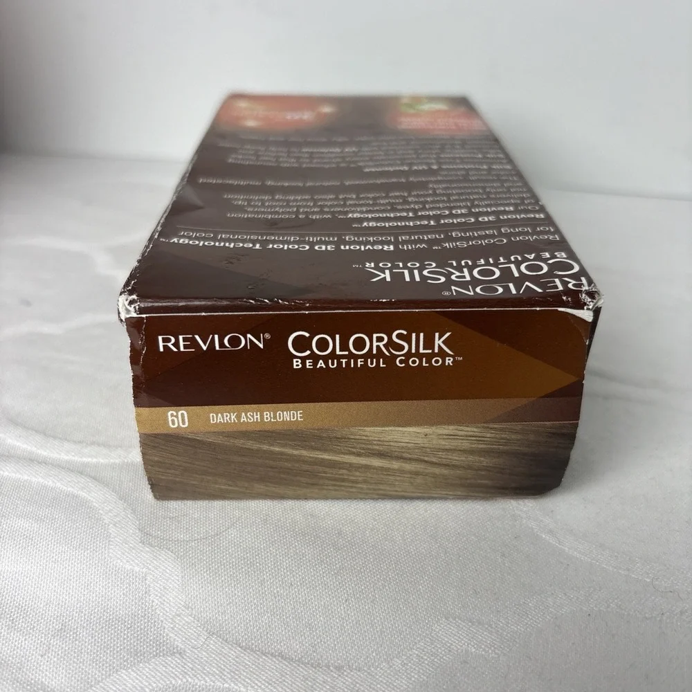Revlon ColorSilk Beautiful Color Permanent Hair Dye 60 Dark Ash Blonde